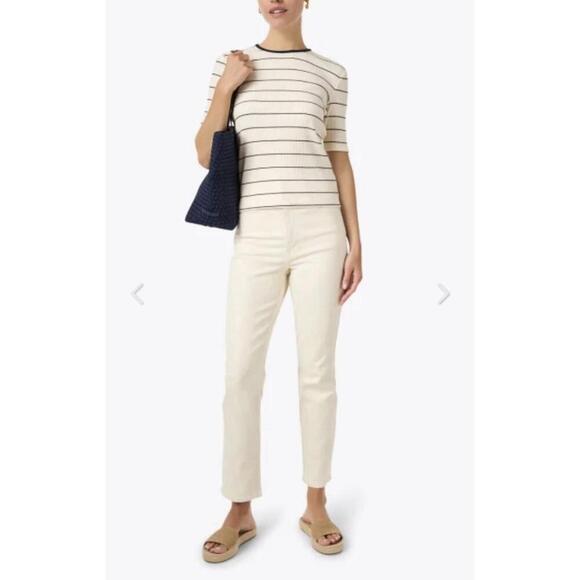 Apiece Apart Camilla Cream Straight Leg Jeans Denim $285 NWT 31 Tuckernuck - Picture 1 of 7